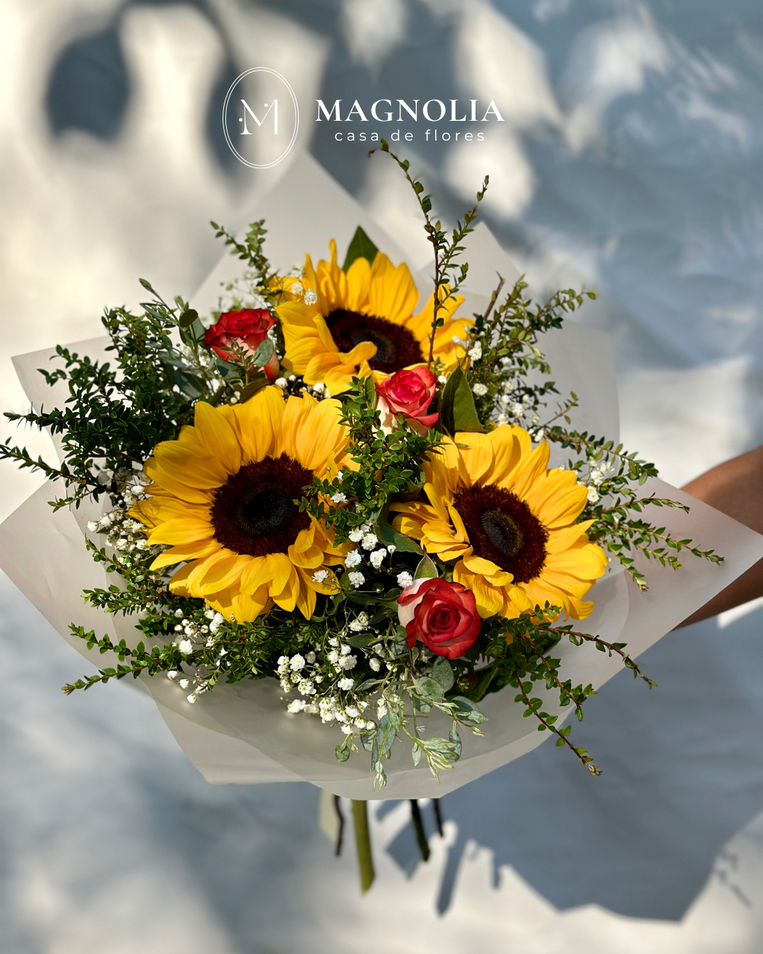 Mix Girasoles y Mini Rosas