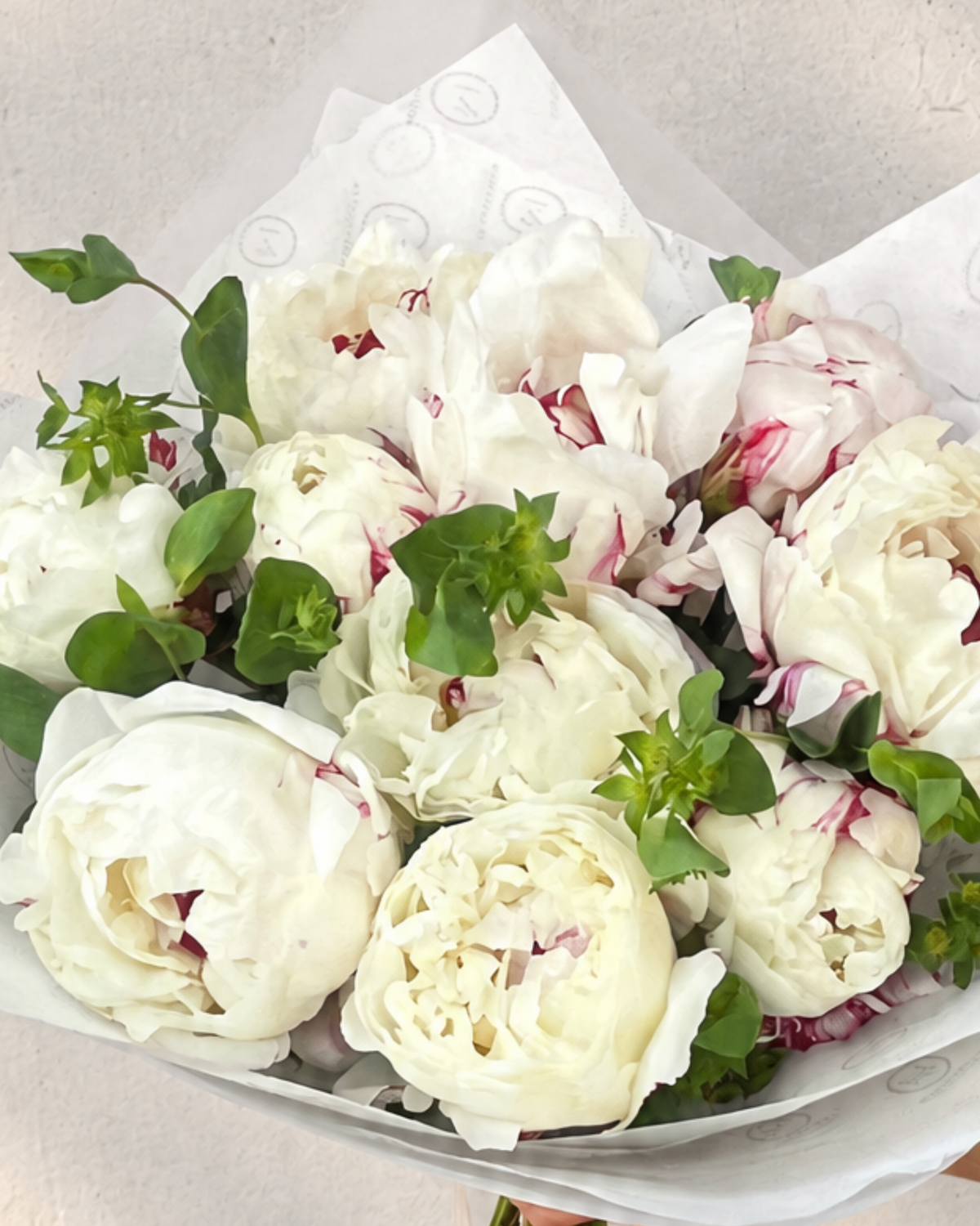 Ramo Peonias Blancas