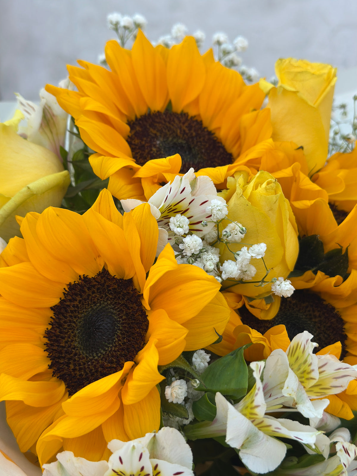 Ramo Girasoles y Alstromerias